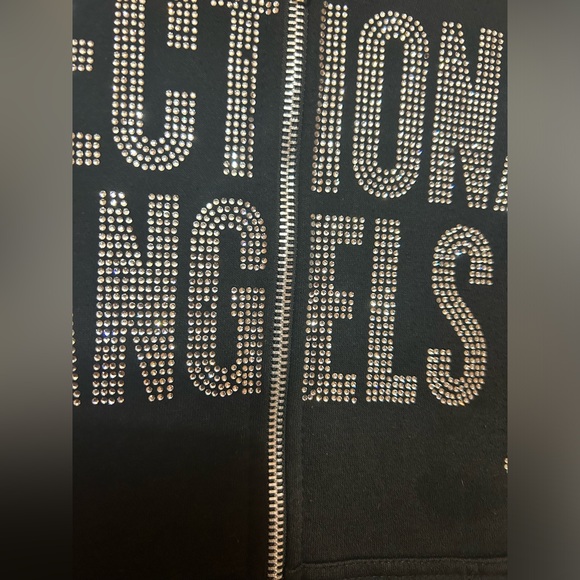 Y2K AFFECTIONATE ANGELS HOODIE size S oversize - Picture 8 of 9